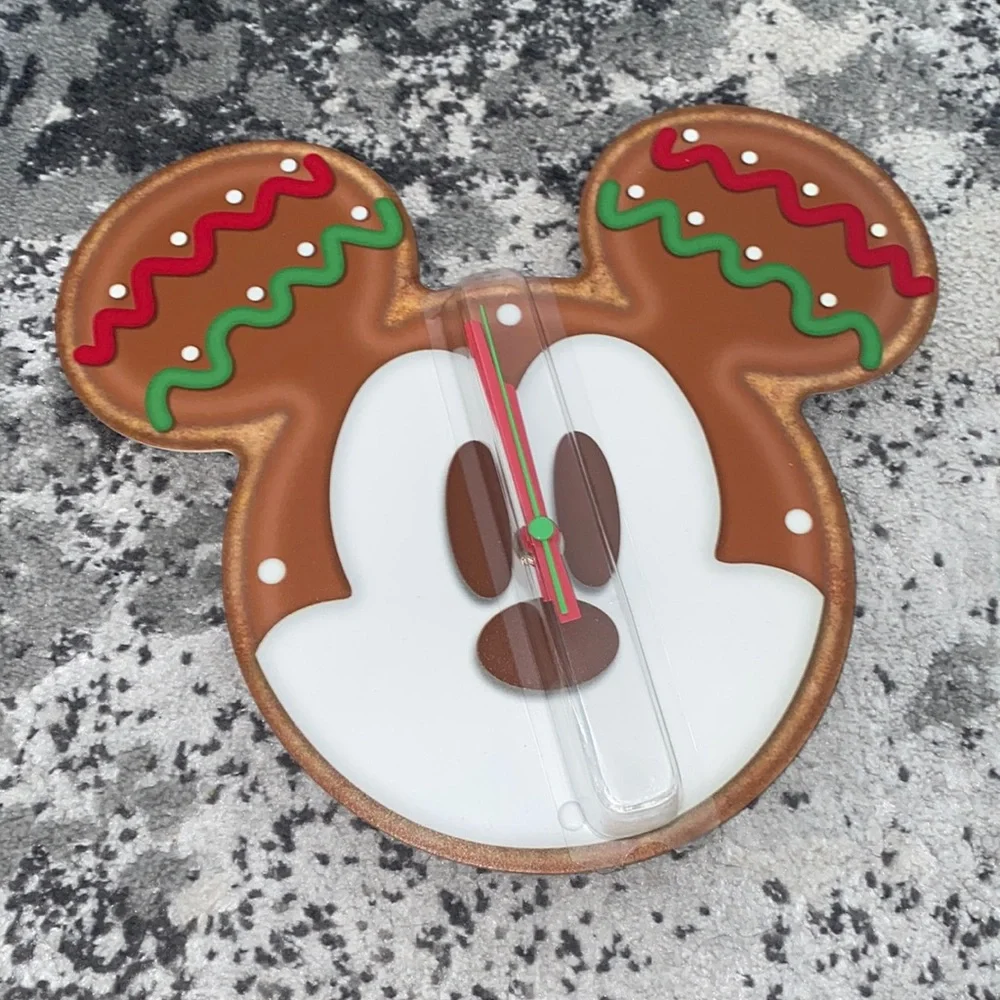 Mickey Mouse Metal Gingerbread cookie Christmas holiday Clock